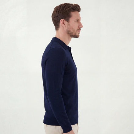 Blaues Klassisches Poloshirt