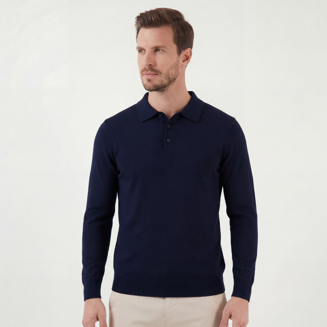 Blaues Klassisches Poloshirt