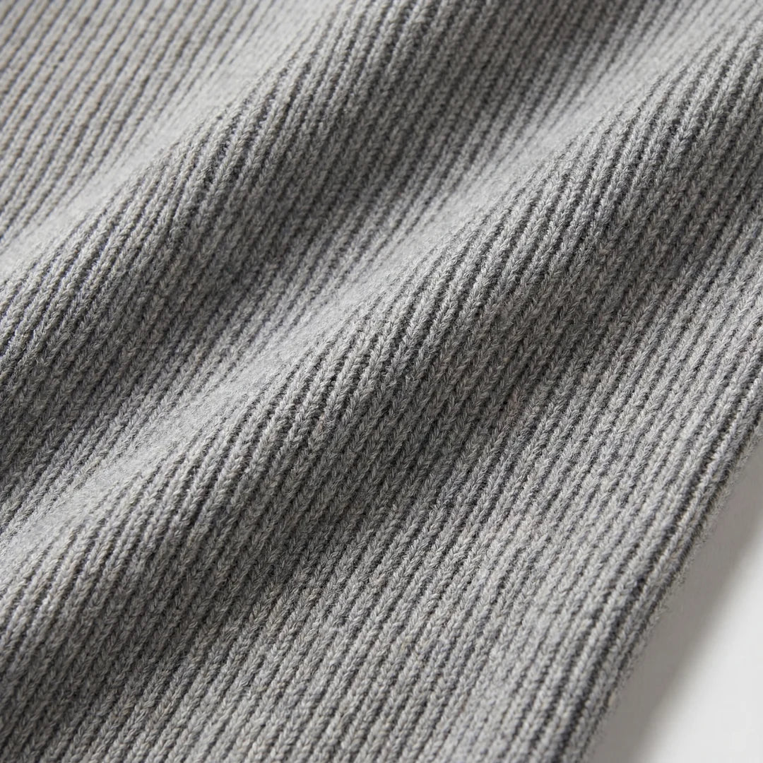 Damen Rippstrickpullover im Melange-Design