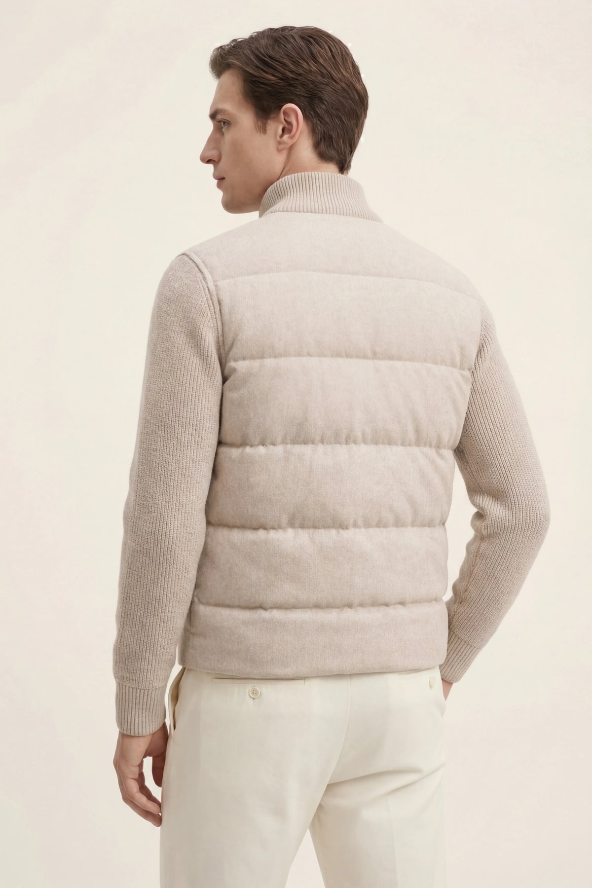 Damen Steppstrickjacke mit Stehkragen