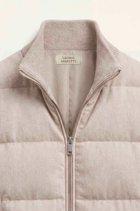 Damen Steppstrickjacke mit Stehkragen