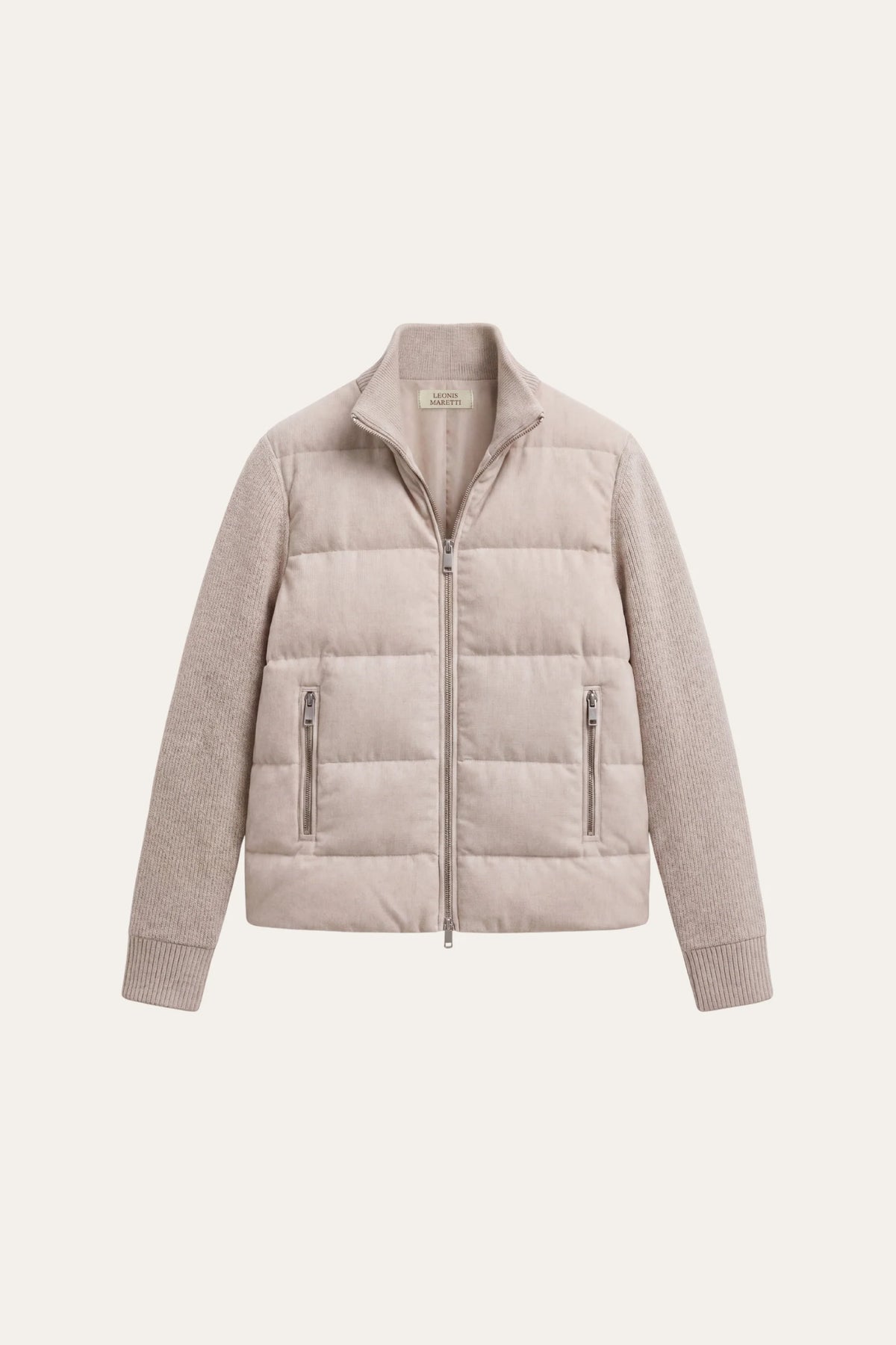 Damen Steppstrickjacke mit Stehkragen