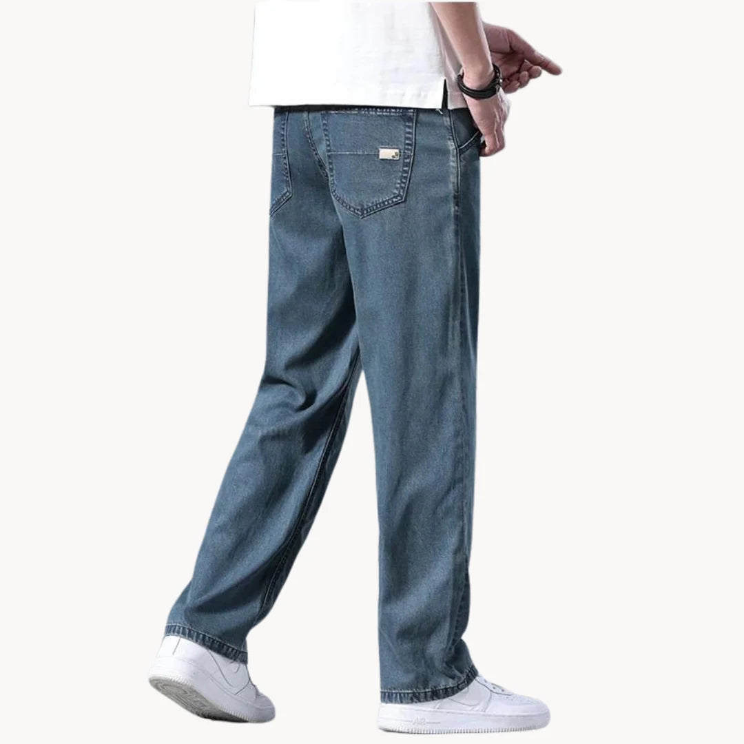 Herren Sommerjeans mit Straight-Leg Schnitt