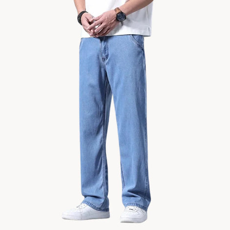 Herren Sommerjeans mit Straight-Leg Schnitt
