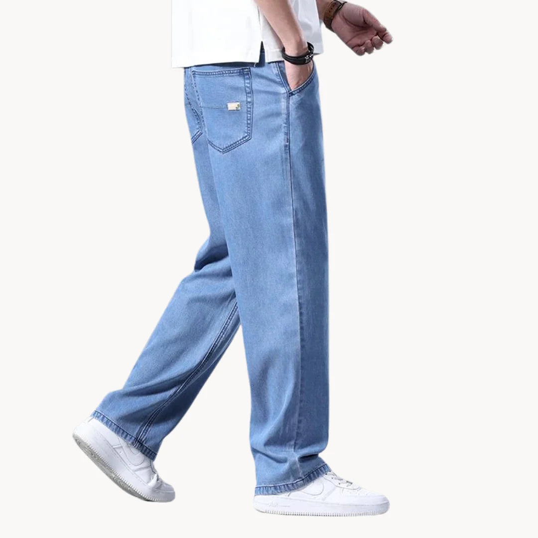 Herren Sommerjeans mit Straight-Leg Schnitt