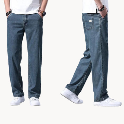 Herren Sommerjeans mit Straight-Leg Schnitt