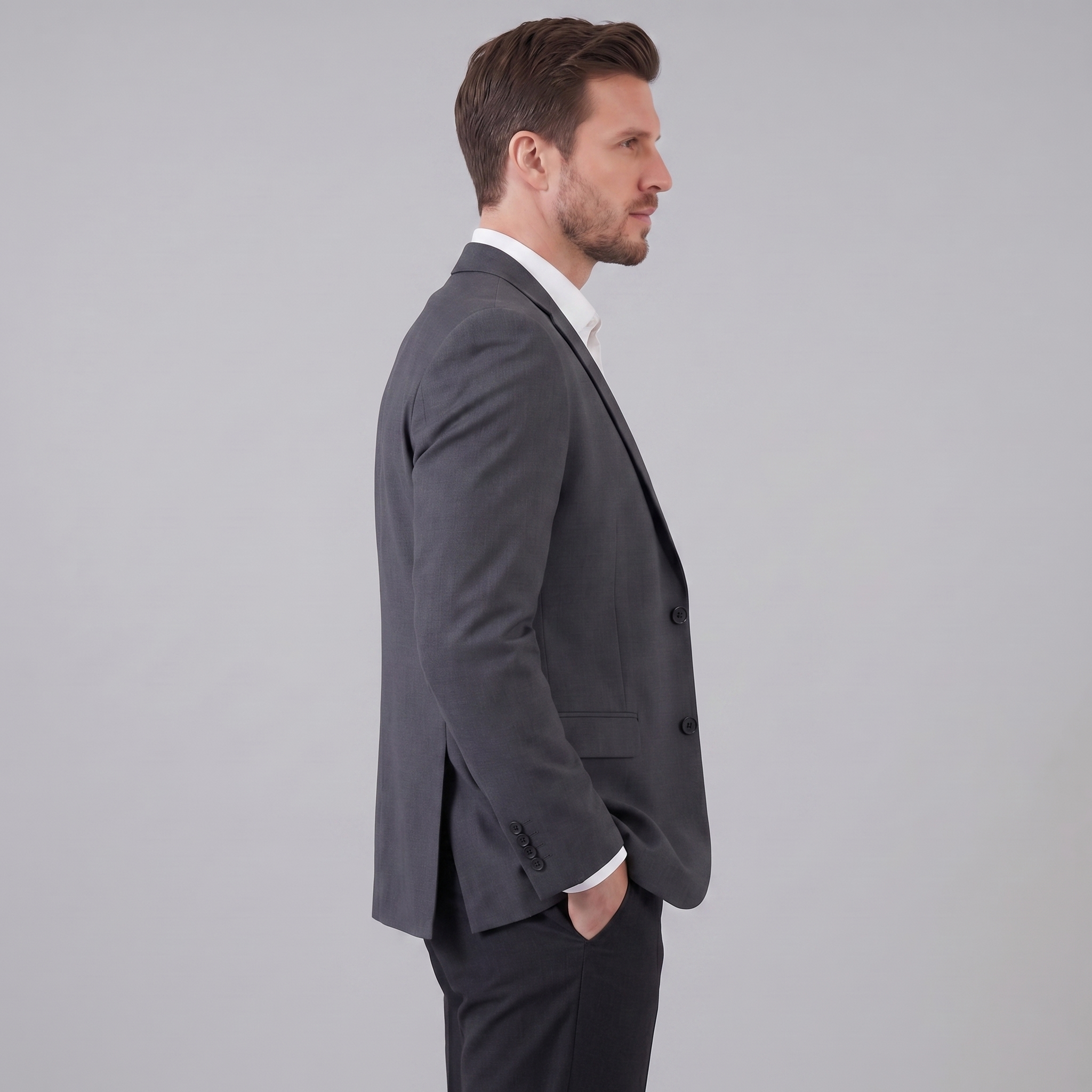 Elegante Herren-Blazerjacke Für Geschäfts- und Formelle Kleidung