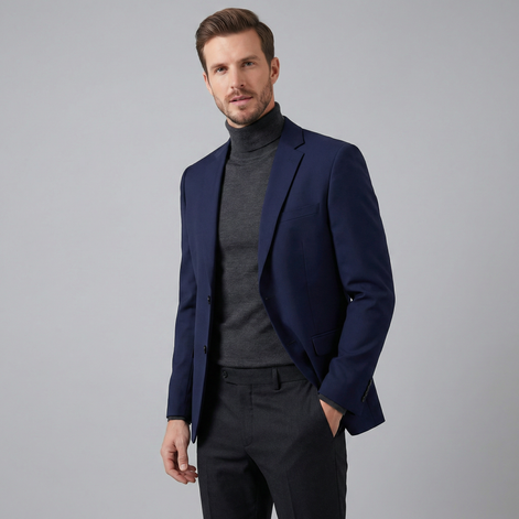 Elegante Herren-Blazerjacke Für Geschäfts- und Formelle Kleidung