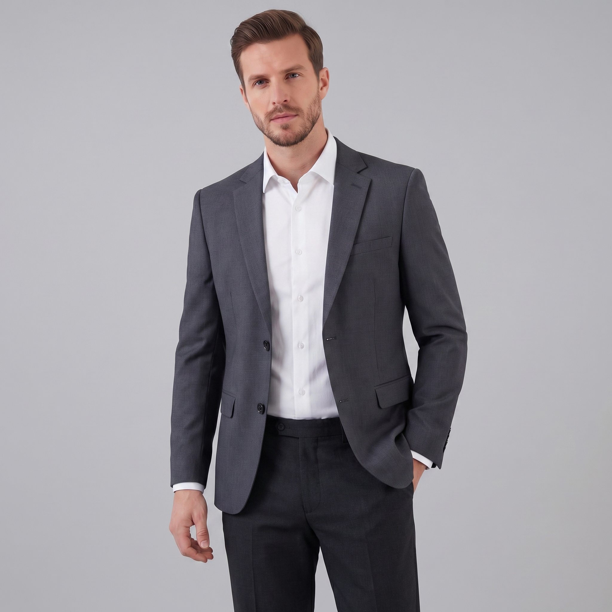 Elegante Herren-Blazerjacke Für Geschäfts- und Formelle Kleidung