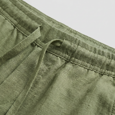 Herren Atmungsaktive Leinen-Sommershorts
