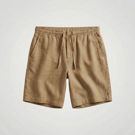 Herren Atmungsaktive Leinen-Sommershorts