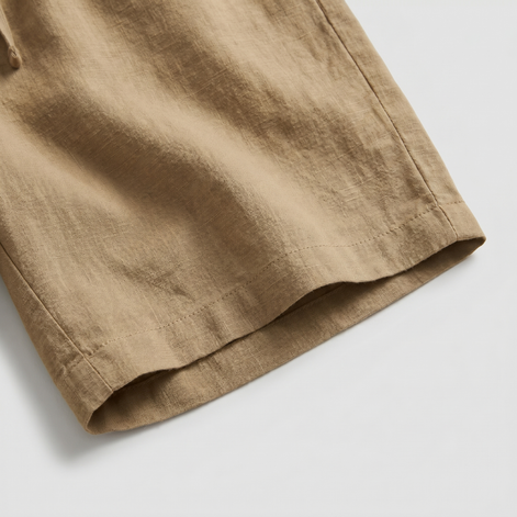 Herren Atmungsaktive Leinen-Sommershorts