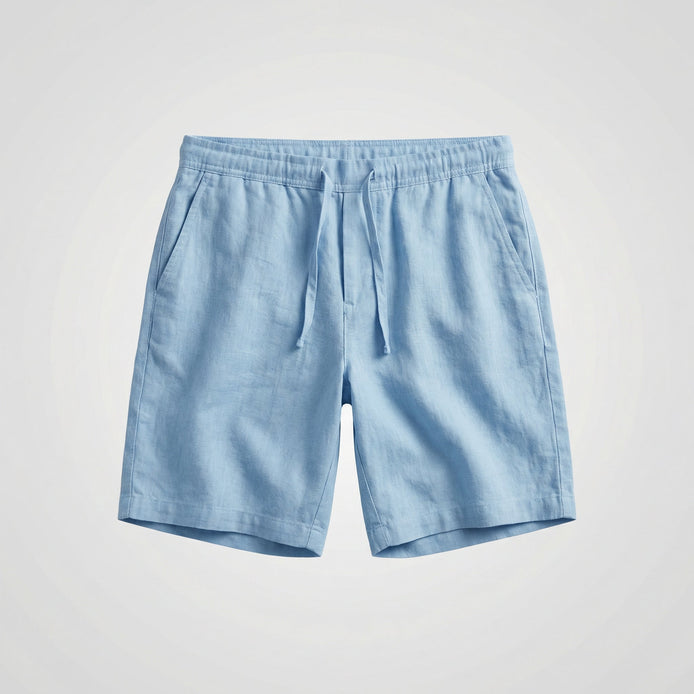 Herren Atmungsaktive Leinen-Sommershorts