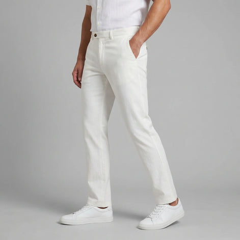 Herren Chino Hose mit Geradem Schnitt für Büro und Freizeit