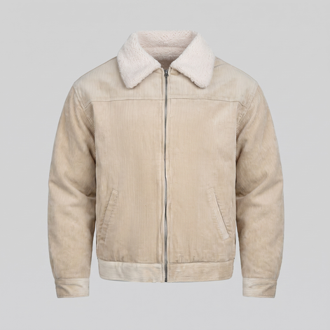 Herren Cord-Jacke mit Fellkragen