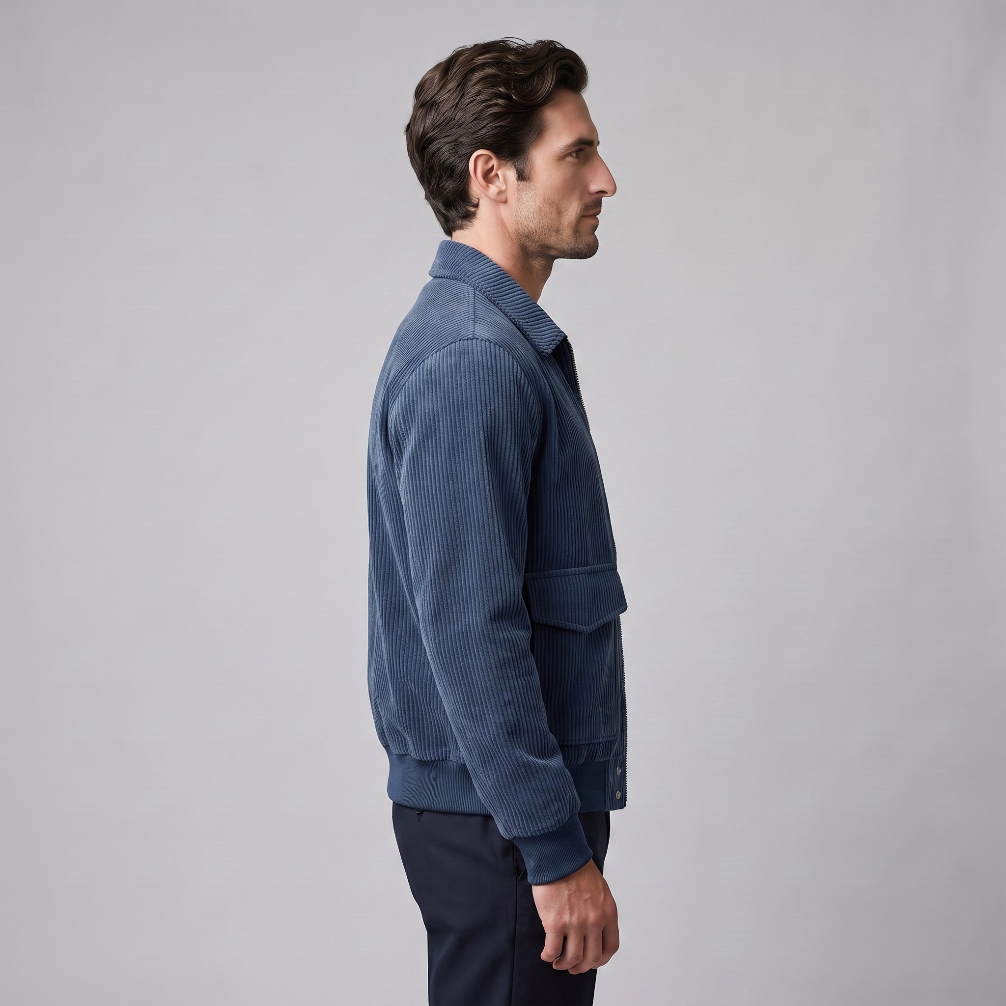 Herren Cord-Jacke mit Flap-Taschen