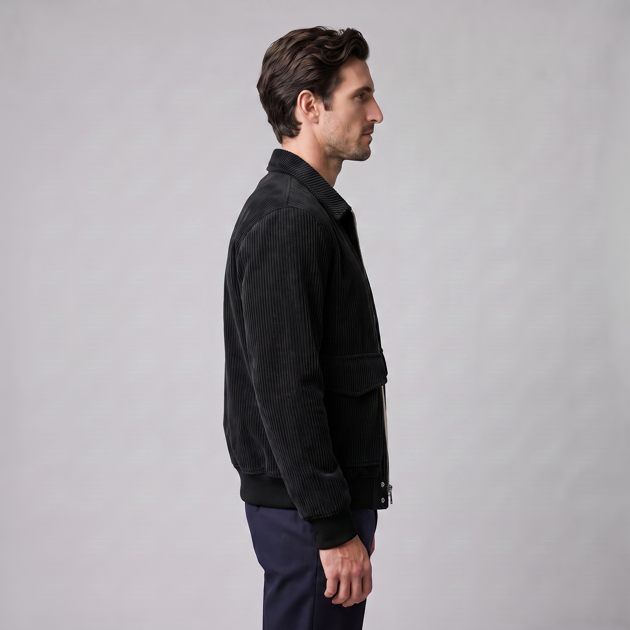Herren Cord-Jacke mit Flap-Taschen