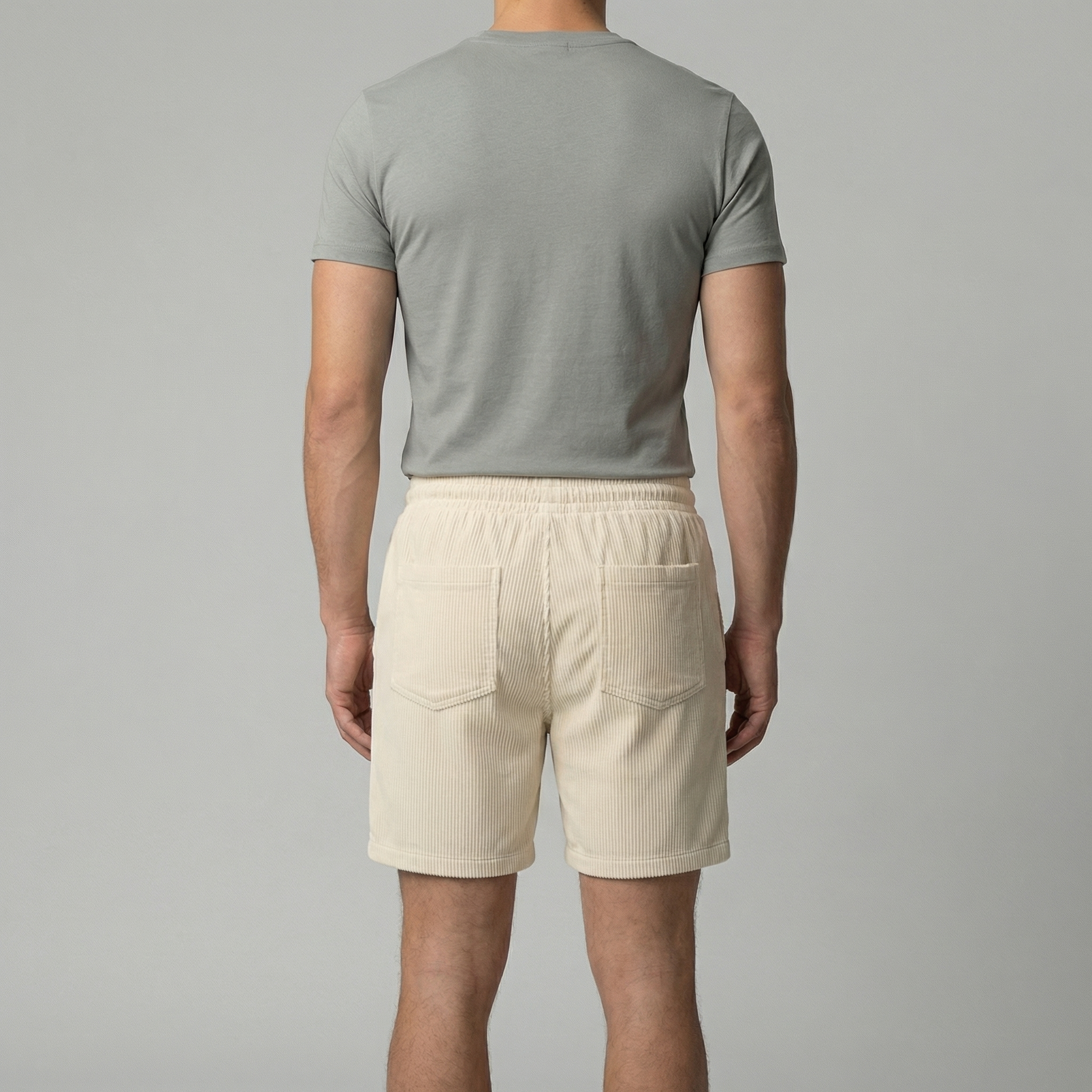 Herren Corduroy Shorts Mit Lockerer Passform