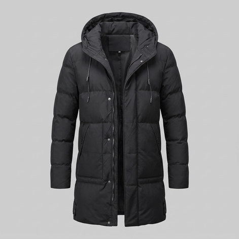 Herren Dicke Wattierte Winterjacke