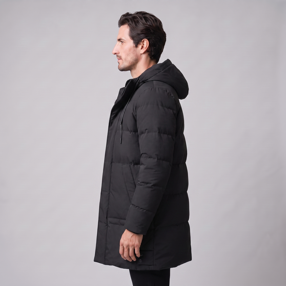 Herren Dicke Wattierte Winterjacke