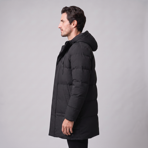 Herren Dicke Wattierte Winterjacke
