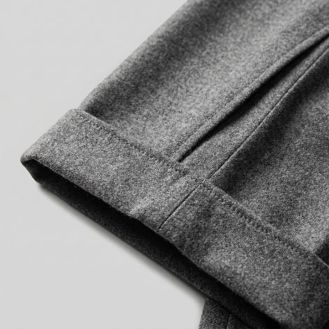 Herren Elegante Faltenhose Mit Seitlicher Verstellung