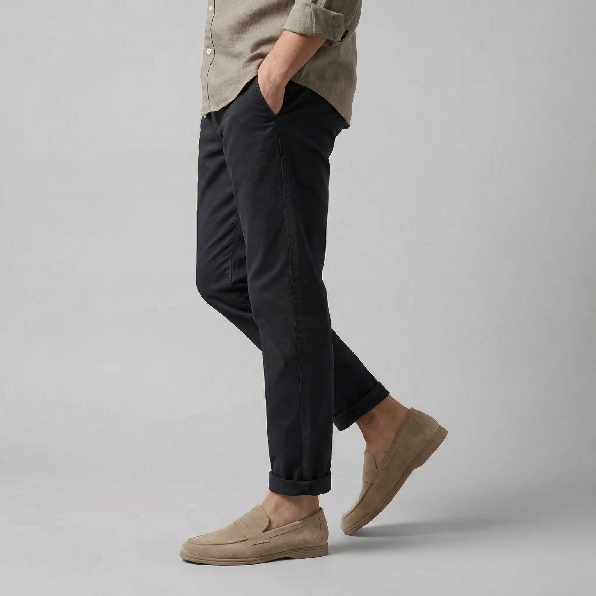Herren Elegante Wildleder Penny Loafers