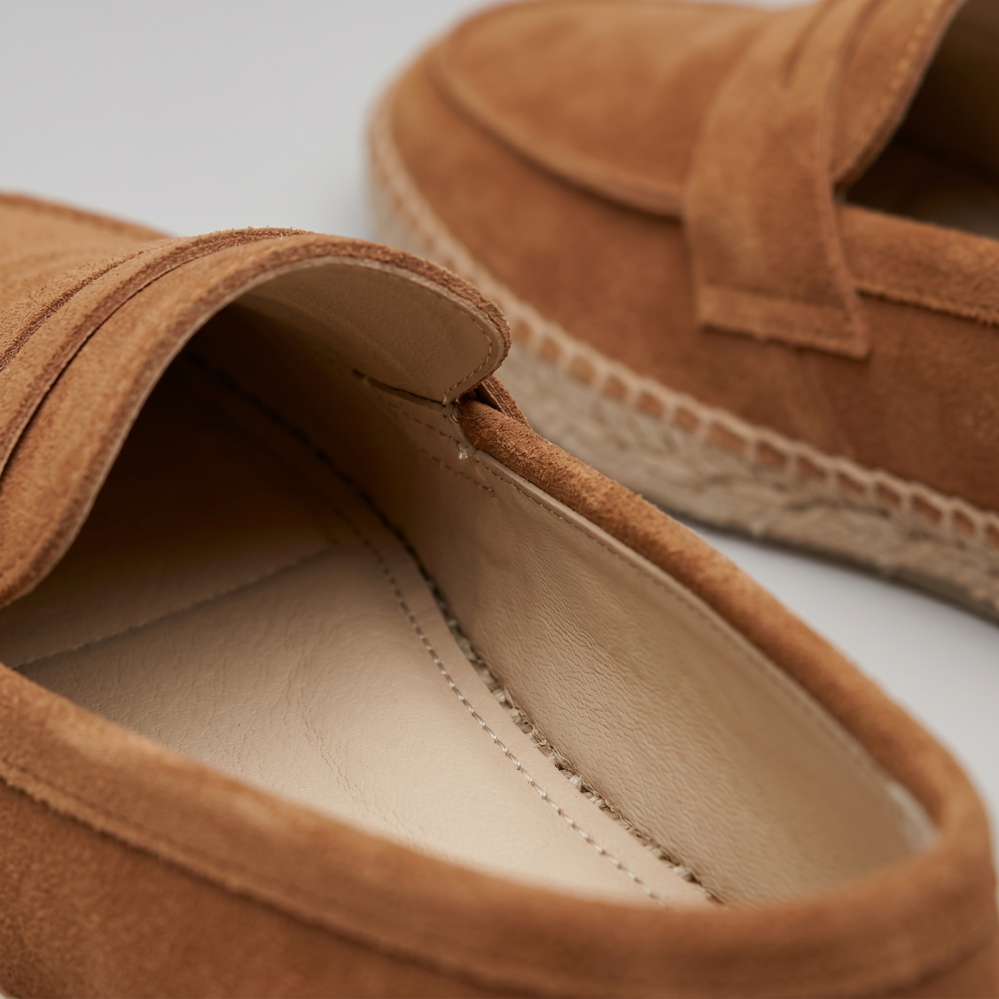 Herren Espadrille Penny Loafers