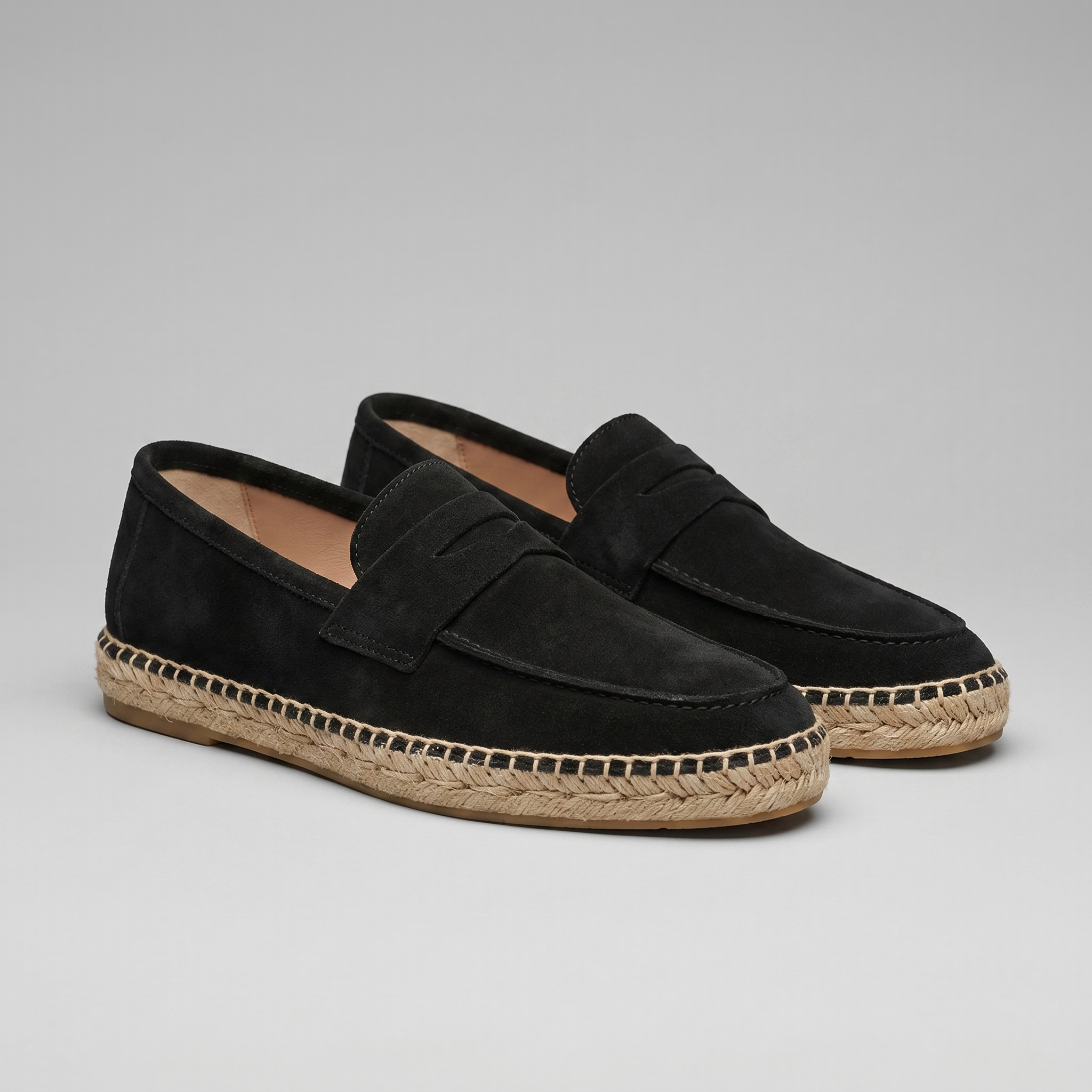 Herren Espadrille Penny Loafers