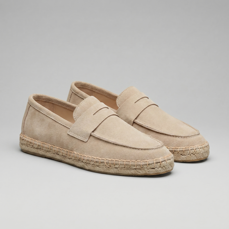 Herren Espadrille Penny Loafers