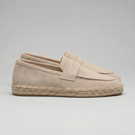 Herren Espadrille Penny Loafers