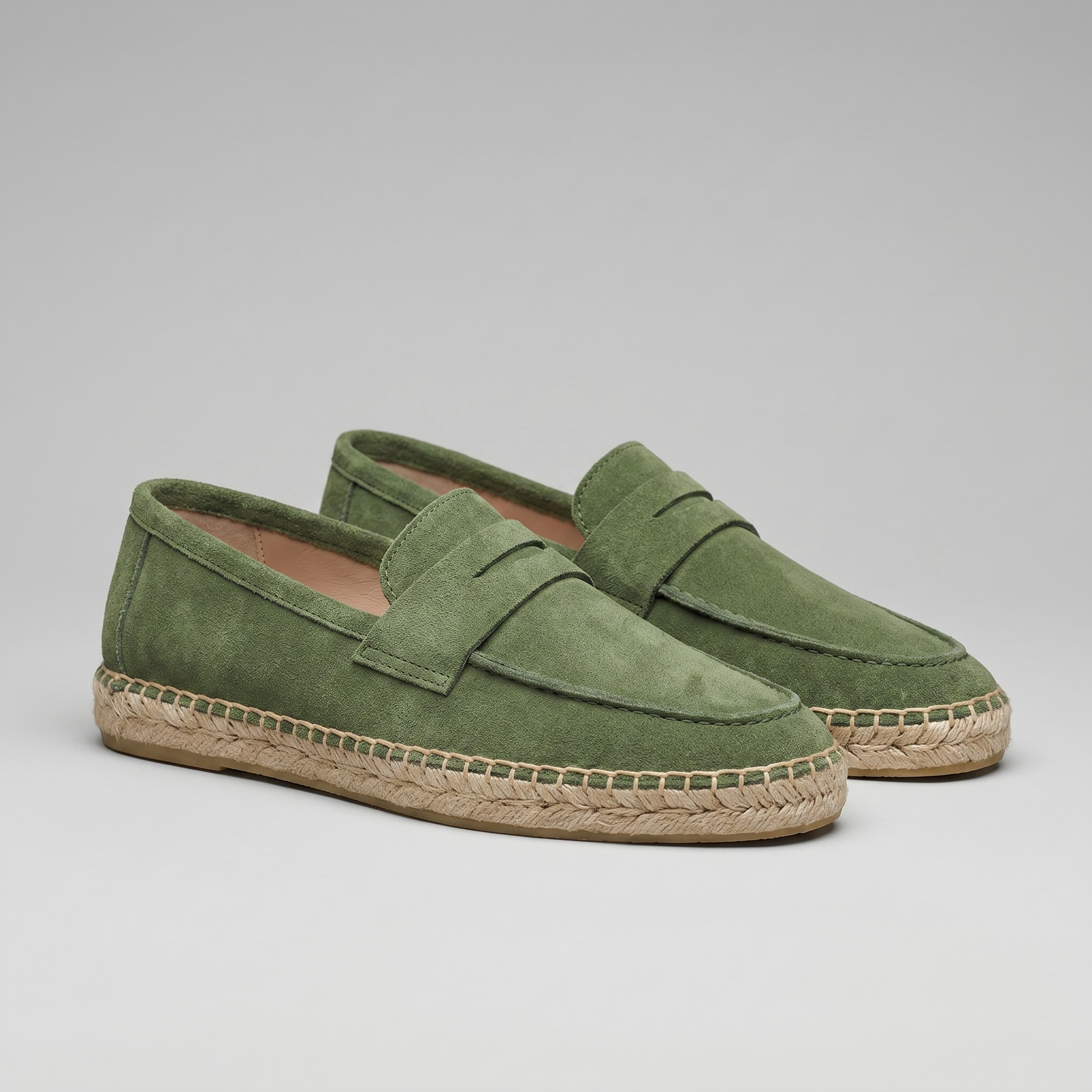 Herren Espadrille Penny Loafers