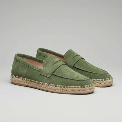 Herren Espadrille Penny Loafers