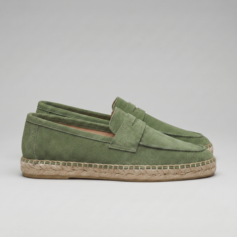 Herren Espadrille Penny Loafers