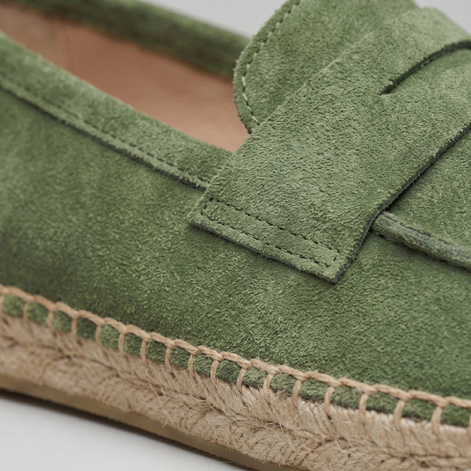 Herren Espadrille Penny Loafers