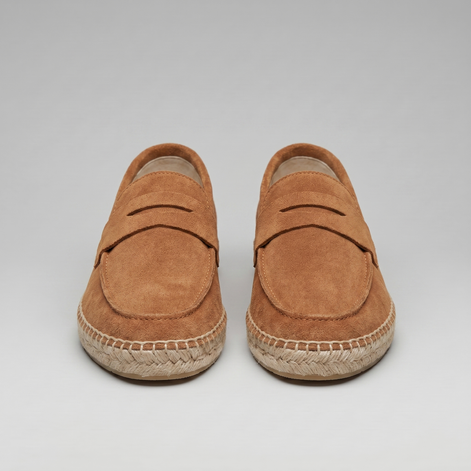 Herren Espadrille Penny Loafers