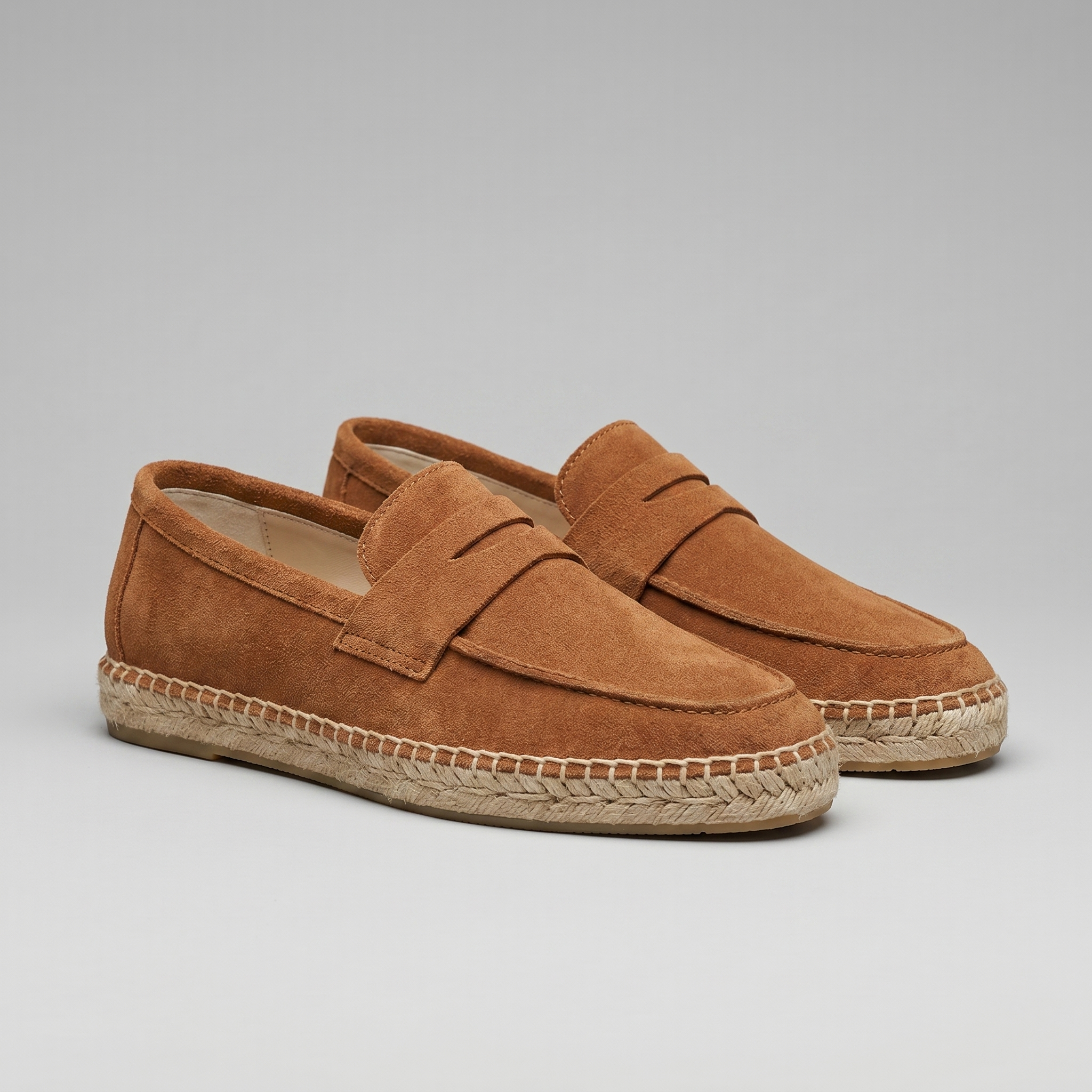 Herren Espadrille Penny Loafers