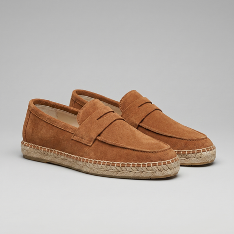 Herren Espadrille Penny Loafers