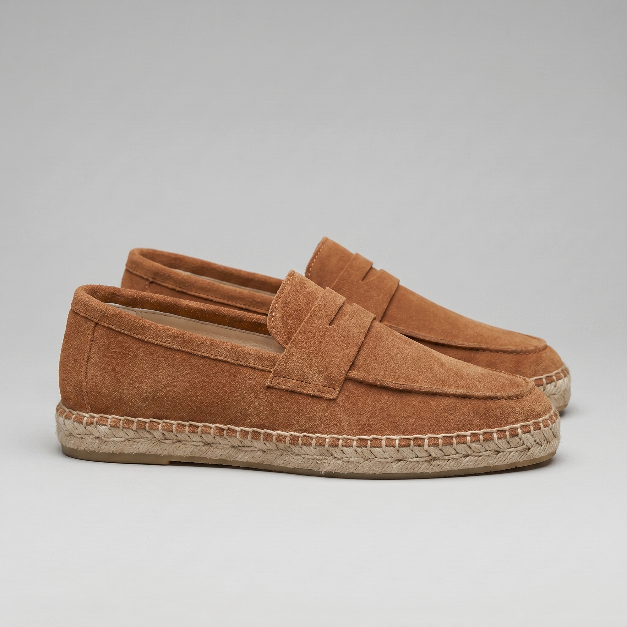 Herren Espadrille Penny Loafers