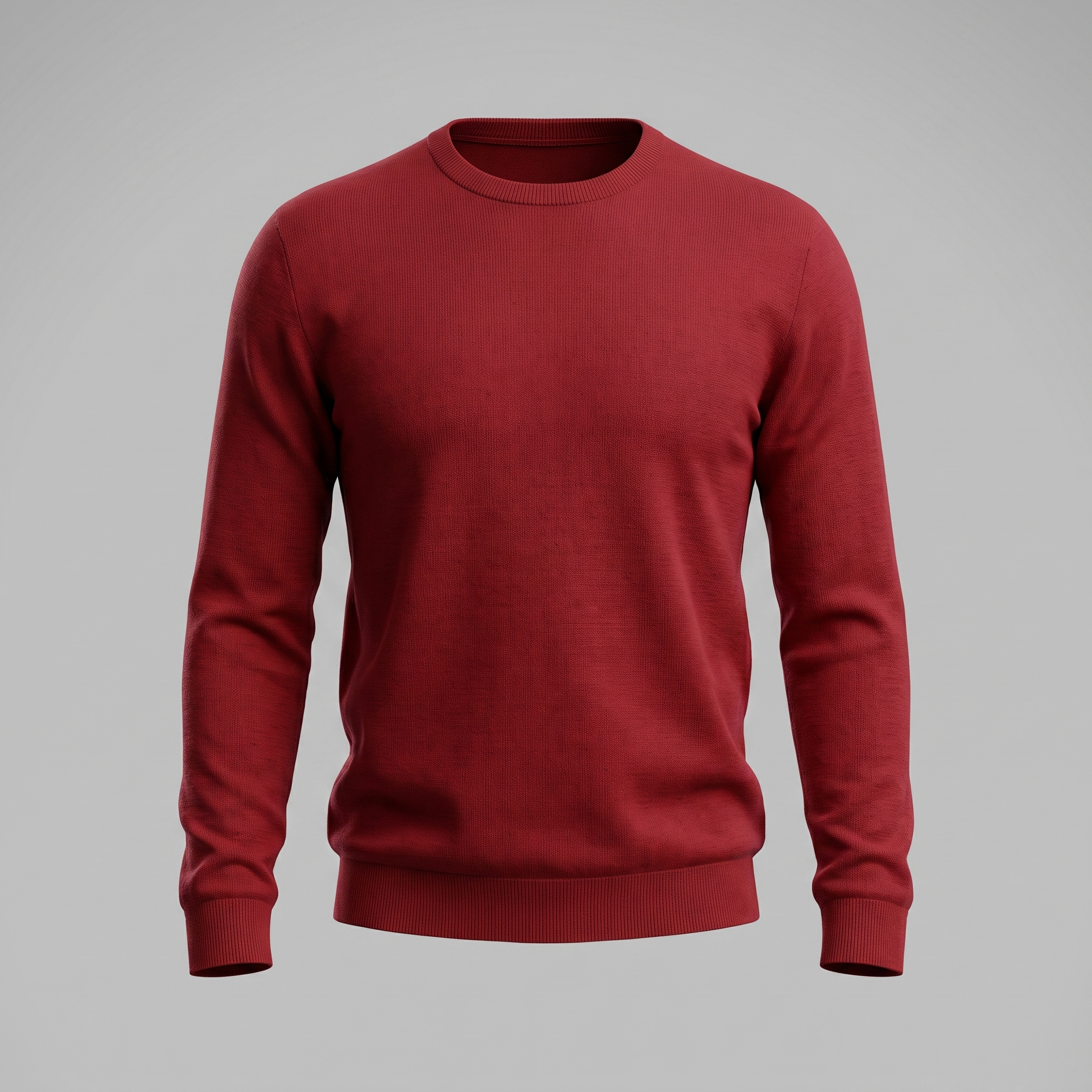 Herren Feinstrick-Pullover mit Rundhalsausschnitt