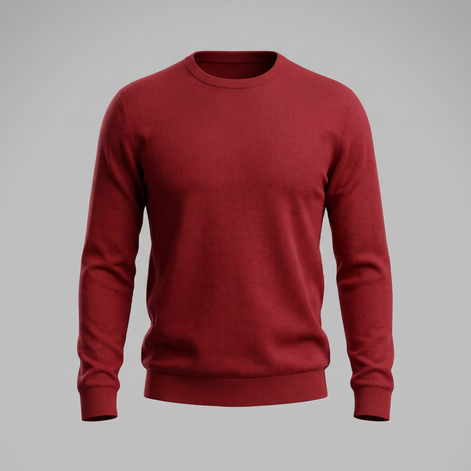 Herren Feinstrick-Pullover mit Rundhalsausschnitt