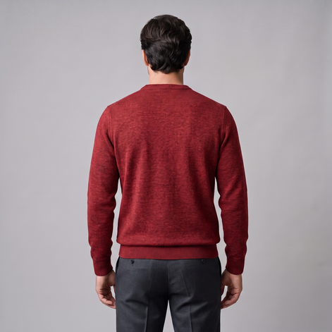 Herren Feinstrick-Pullover mit Rundhalsausschnitt