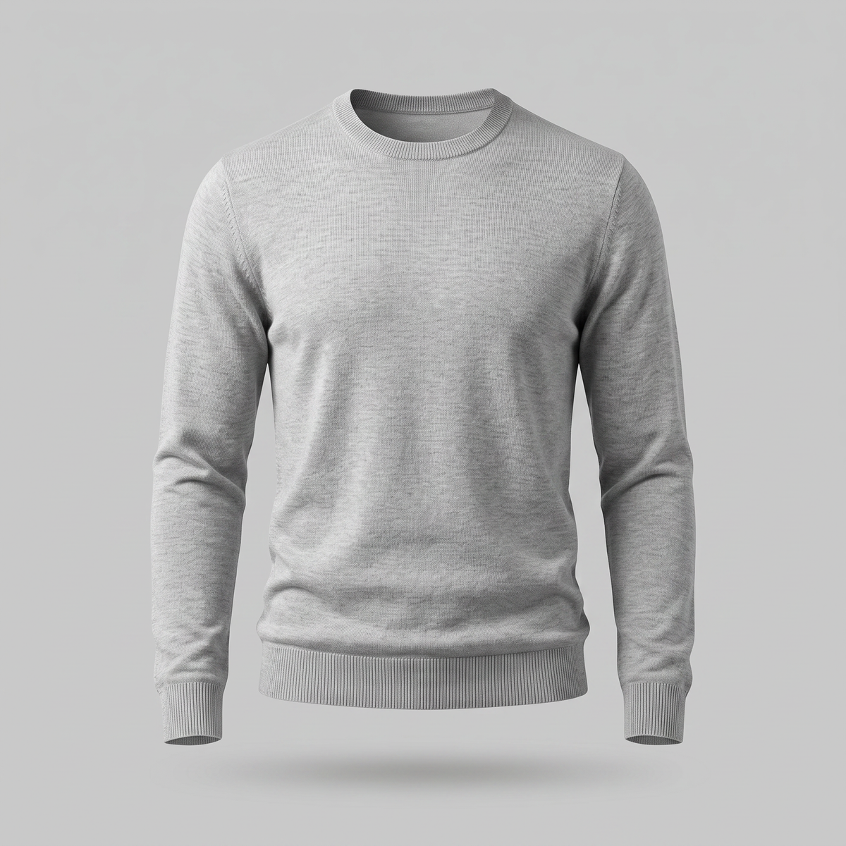 Herren Feinstrick-Pullover mit Rundhalsausschnitt