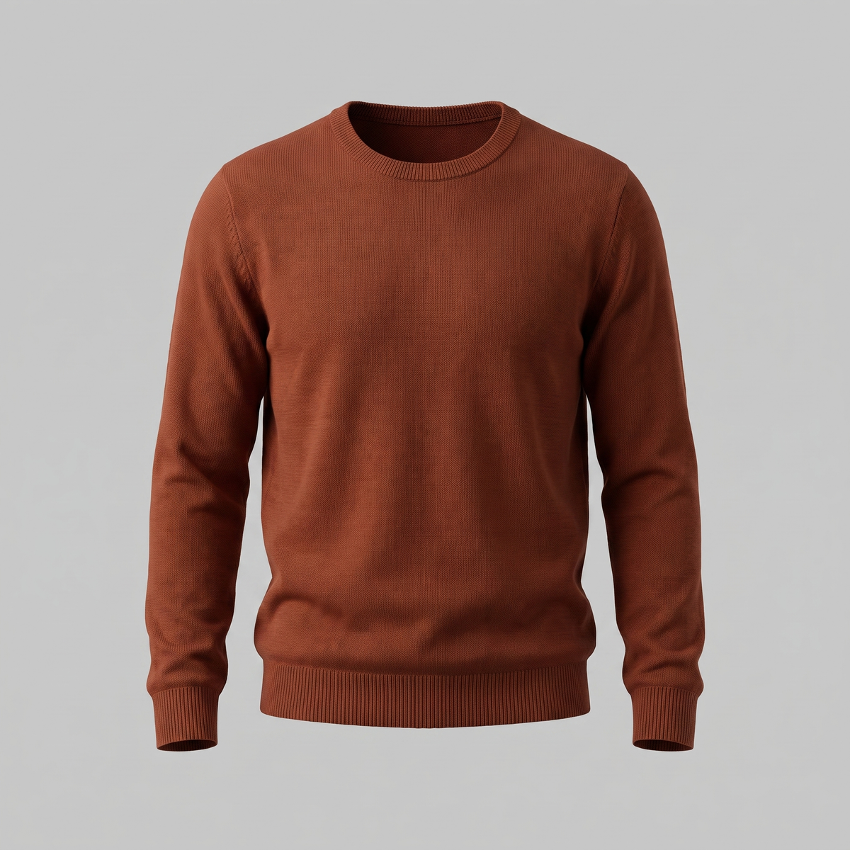 Herren Feinstrick-Pullover mit Rundhalsausschnitt