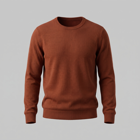 Herren Feinstrick-Pullover mit Rundhalsausschnitt