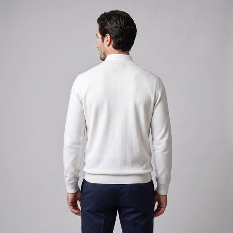 Herren Feinstrick-Pullover mit Rundhalsausschnitt