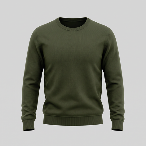 Herren Feinstrick-Pullover mit Rundhalsausschnitt