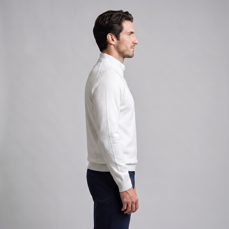Herren Feinstrick-Pullover mit Rundhalsausschnitt