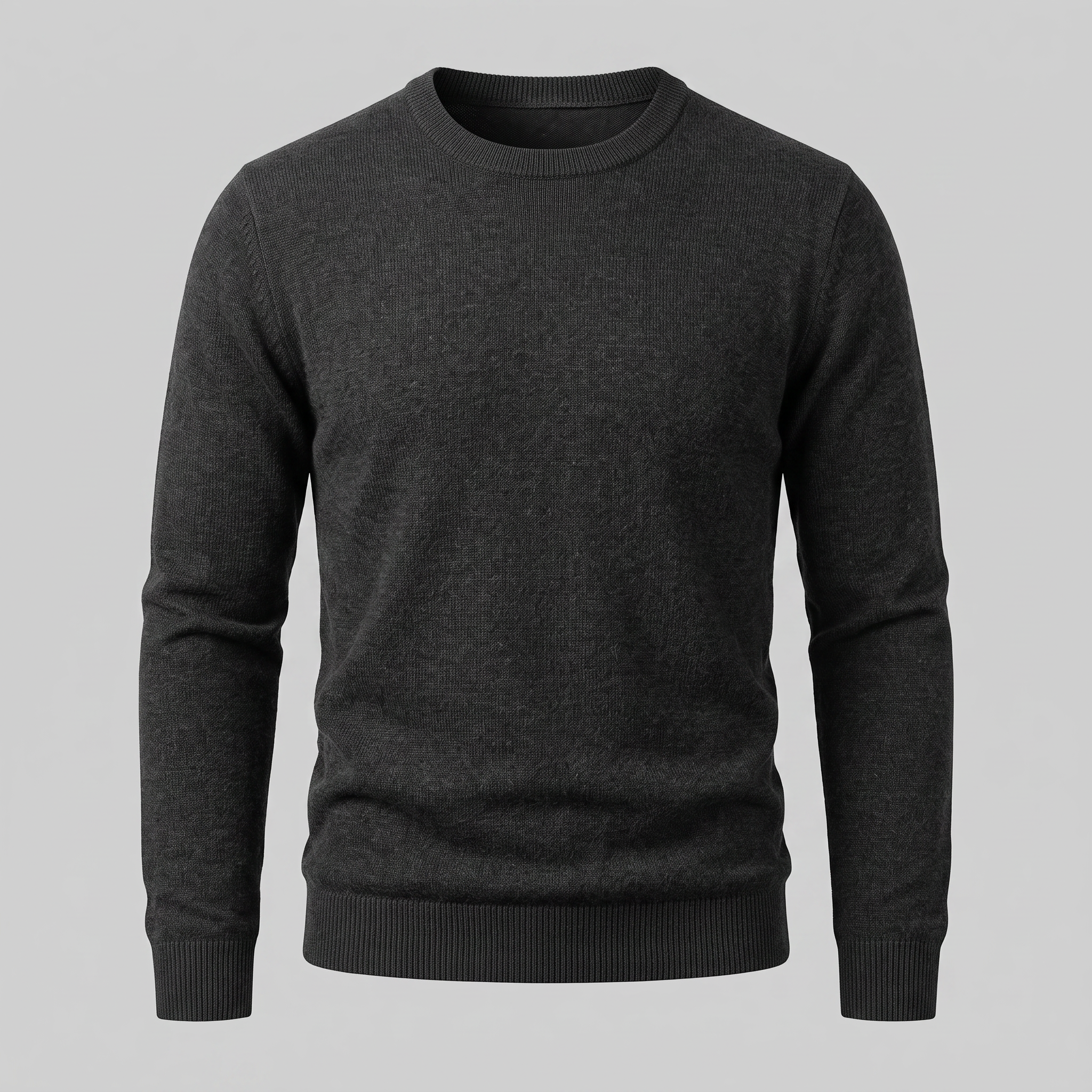 Herren Feinstrick-Pullover mit Rundhalsausschnitt