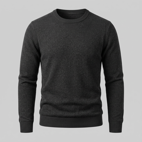 Herren Feinstrick-Pullover mit Rundhalsausschnitt